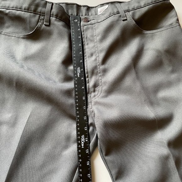 Levis 517 Jeans Mens Size 42 x 32 Gray Bootcut Black Tab Stretch Creased Vintage - Picture 9 of 9
